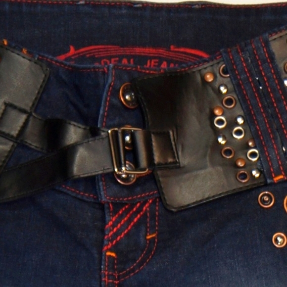 -NWOT- DEAL JEANS Dark wash Flare leg size 10/M - Picture 6 of 8